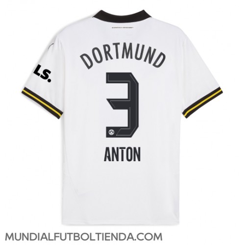 Camiseta Borussia Dortmund Waldemar Anton #3 Tercera Equipación Replica 2024-25 mangas cortas